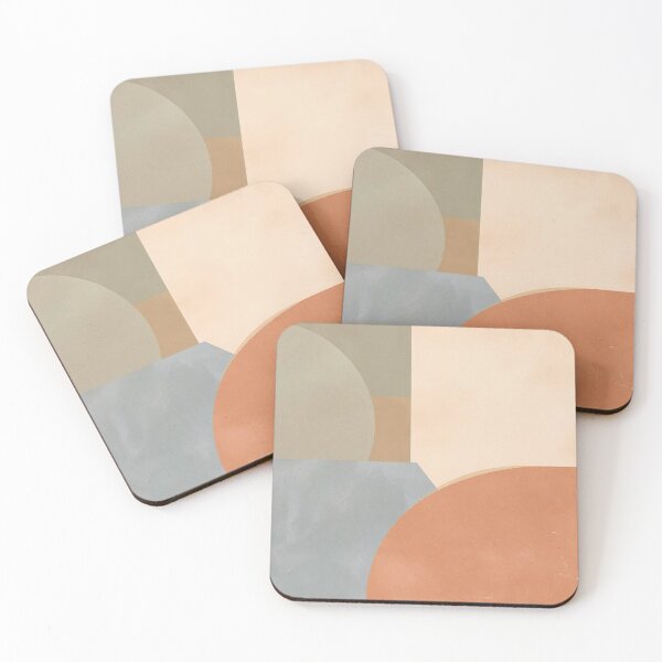 Item preview, Desert Quadrant: Structural Mid-Century Modern Geometric Abstract designed and sold by Cozyartsss.