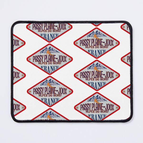Item preview, Passy Plaine-Joux, Alpes du Nord, France, Vintage skiing badge design designed and sold by Wanderful-roads.
