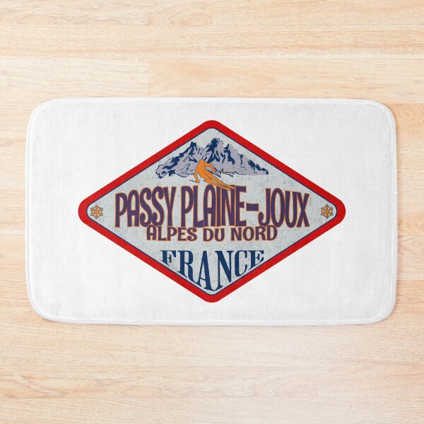 Item preview, Passy Plaine-Joux, Alpes du Nord, France, Vintage skiing badge design designed and sold by Wanderful-roads.