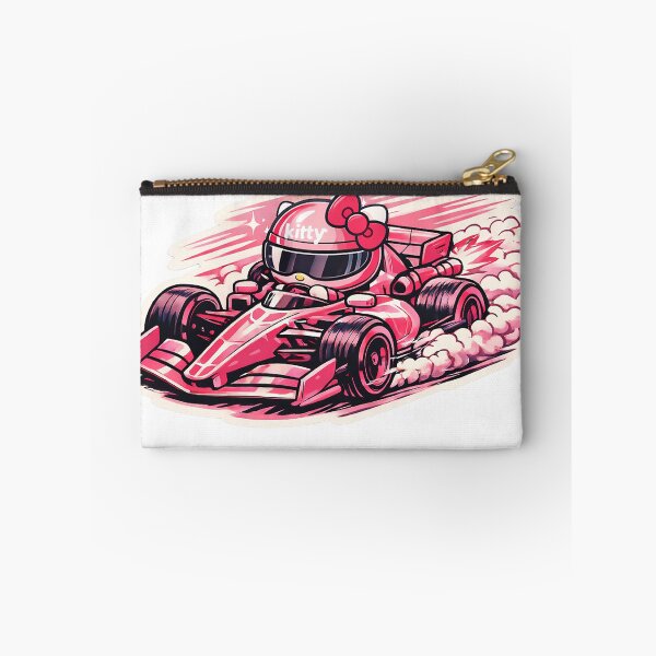 Item preview, Pink Kitty sticker in car racing mode! designed and sold by Racing Art Store 2025.