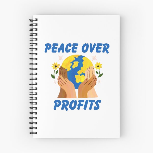 Item preview, Peace Over Profits Anti War Humanitarian Activism Art designed and sold by FreedomAndLove.