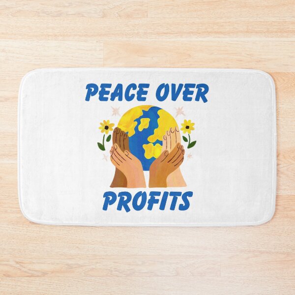 Item preview, Peace Over Profits Anti War Humanitarian Activism Art designed and sold by FreedomAndLove.