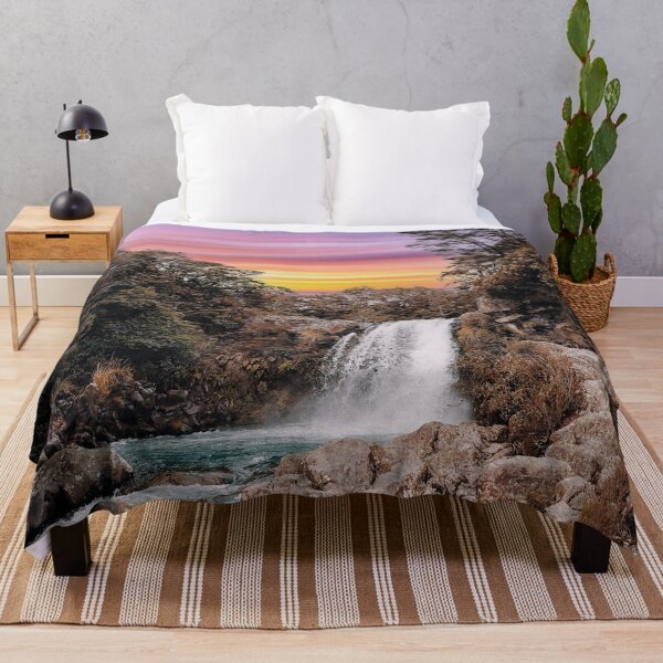 Item preview, Taupo Waterfall Panorama at Magical Sunset Design designed and sold by Mauswohn.