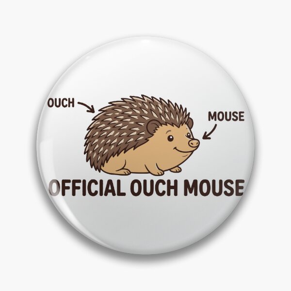 Item preview, Official Ouch Mouse - Funny Hedgehog Definition designed and sold by Petzzz.