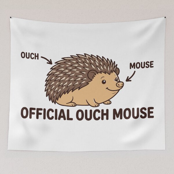 Item preview, Official Ouch Mouse - Funny Hedgehog Definition designed and sold by Petzzz.