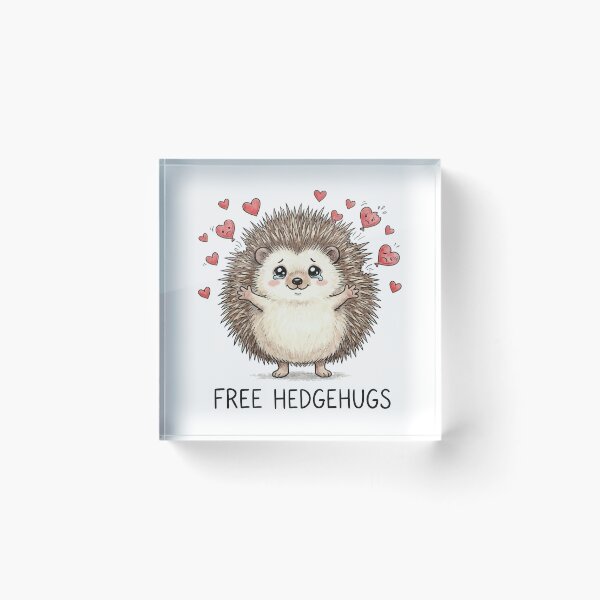 Item preview, Free Hedgehugs - Funny Irony Love designed and sold by Petzzz.