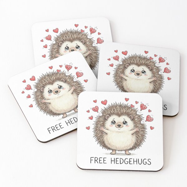 Item preview, Free Hedgehugs - Funny Irony Love designed and sold by Petzzz.