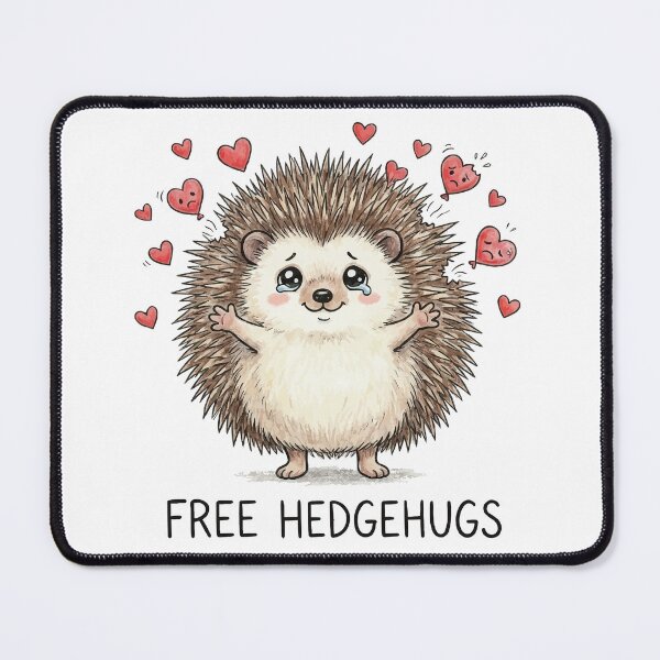 Item preview, Free Hedgehugs - Funny Irony Love designed and sold by Petzzz.