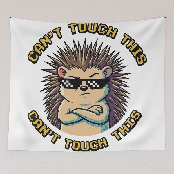 Item preview, Can't Touch This - Cool Hedgehog designed and sold by Petzzz.