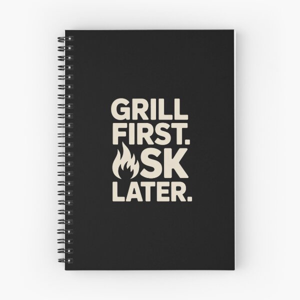 Item preview, Grill First Ask Later BBQ Dad Humor designed and sold by MagicWander.