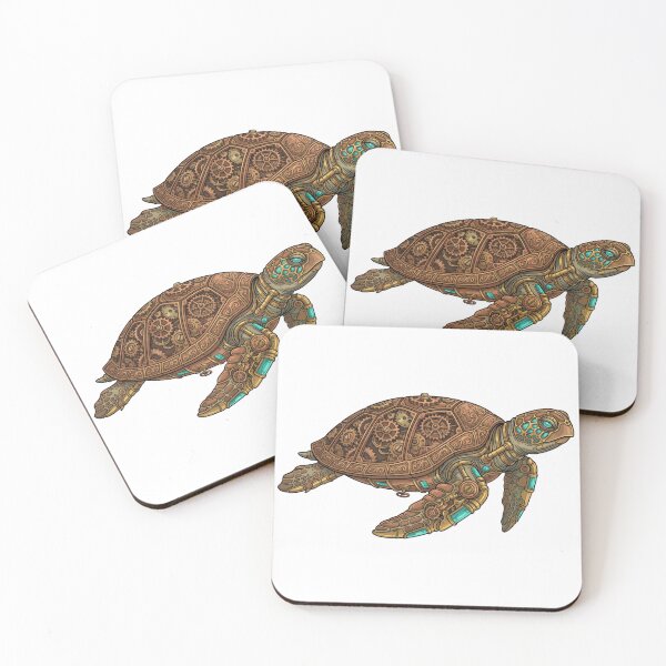 Item preview, Steampunk Sea Turtle — Brass Gears and Clockwork designed and sold by zoughlal.