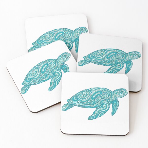 Item preview, Ocean Waves Sea Turtle — Flowing Line Patterns designed and sold by zoughlal.