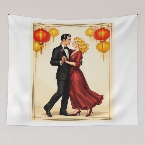 Item preview, Couple Dancing, Art Deco Style designed and sold by aykiradesigns.