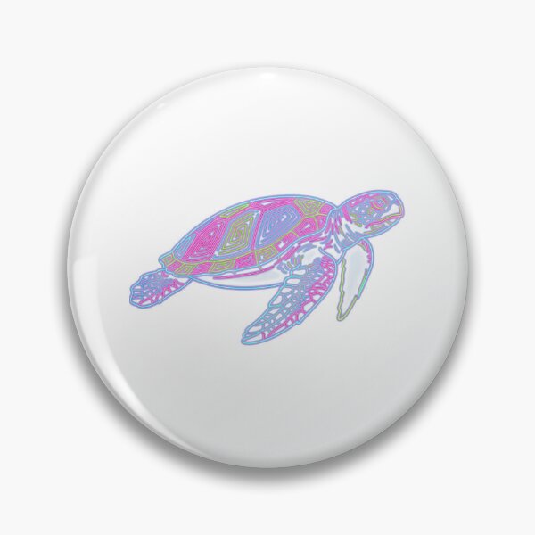 Item preview, Neon Sea Turtle — Electric Glow on Midnight designed and sold by zoughlal.