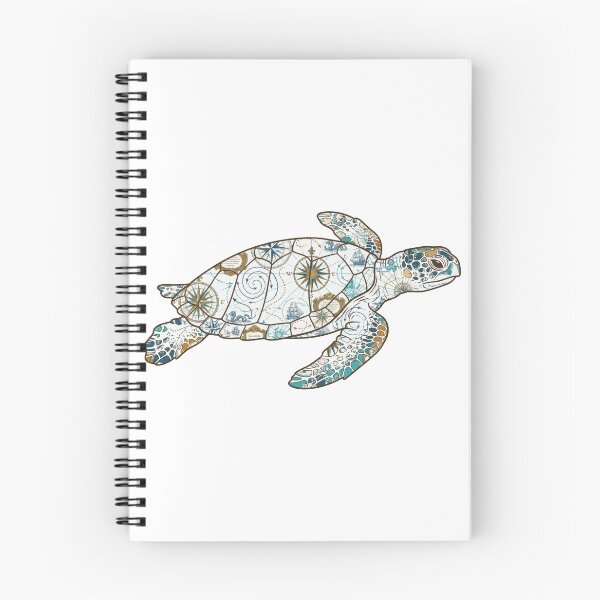 Item preview, Vintage Map Sea Turtle — Nautical Cartography and Compass designed and sold by zoughlal.
