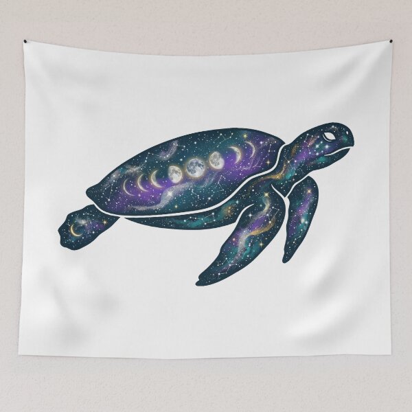 Item preview, Celestial Sea Turtle — Moons, Stars, and Constellations designed and sold by zoughlal.