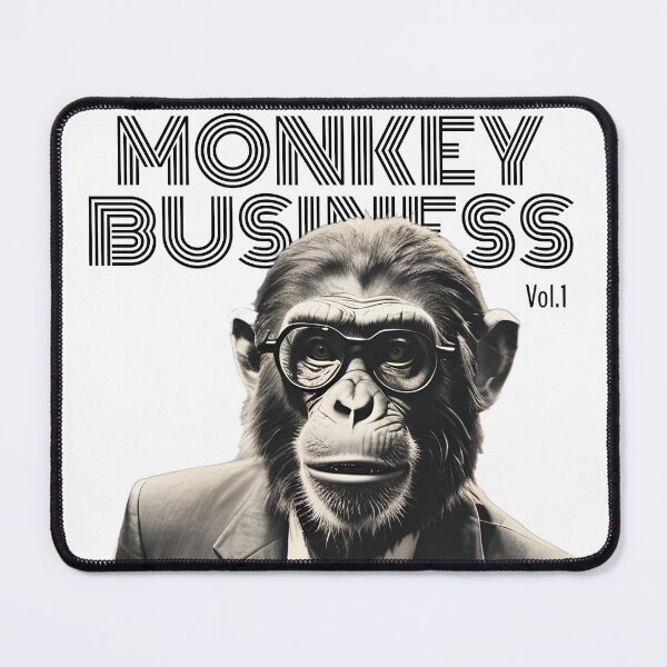 Item preview, 1 Monkey Business Vol.1 | B&W edition Cool Vintage Animal designed and sold by SeNsArtGallery.