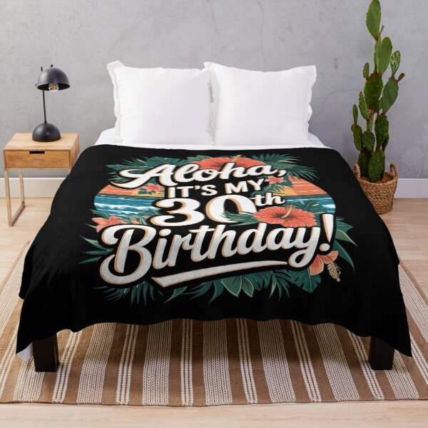 Item preview, Aloha 30th Birthday Hawaiian Theme Hawaii Tropical Beach  designed and sold by joyouartArt.