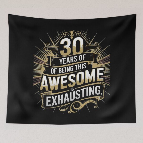 Item preview, Awesome 30th Birthday Decorations 30th Birthday  designed and sold by CombatTask.
