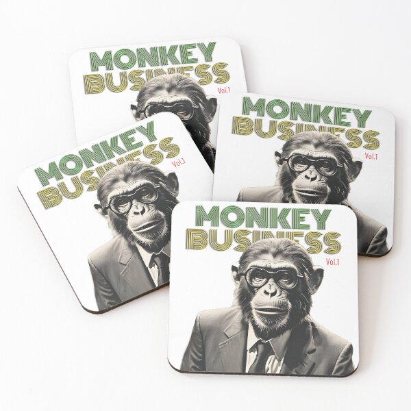 Item preview, Monkey Business Vol.1 | Rasta Edition White Tee Funny Chimp Boss designed and sold by SeNsArtGallery.