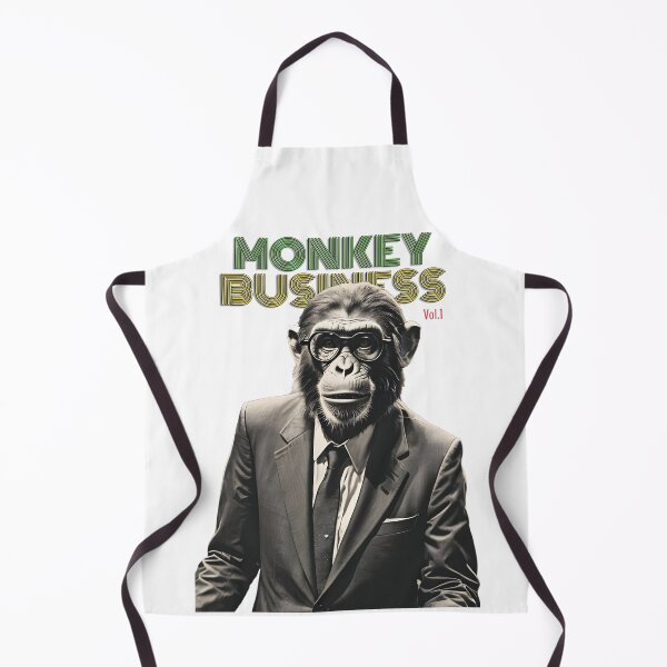 Item preview, Monkey Business Vol.1 | Rasta Edition White Tee Funny Chimp Boss designed and sold by SeNsArtGallery.