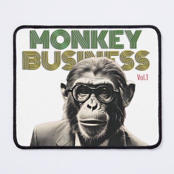 Item preview, Monkey Business Vol.1 | Rasta Edition White Tee Funny Chimp Boss designed and sold by SeNsArtGallery.