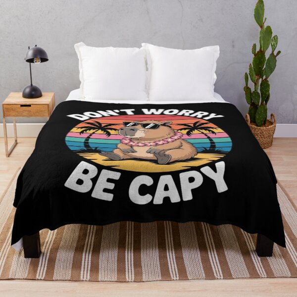 Item preview, Cute Capybara Don't Worry Be Capy designed and sold by Tatianamiobi.