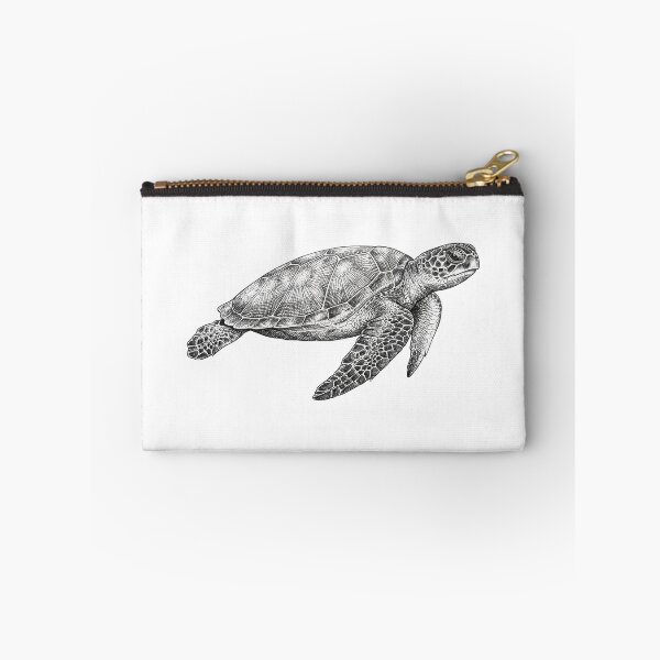 Item preview, Fine Ink Sea Turtle — Crosshatch and Stipple Detail designed and sold by zoughlal.