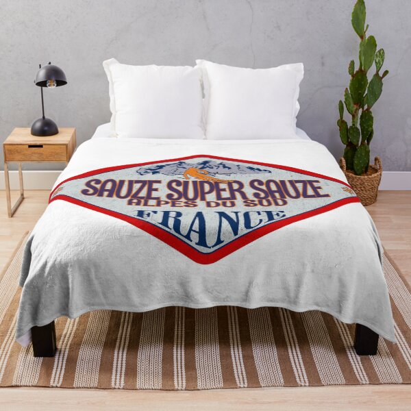 Item preview, Sauze Super Sauze, Alpes du Sud, France, Vintage skiing badge design designed and sold by Wanderful-roads.
