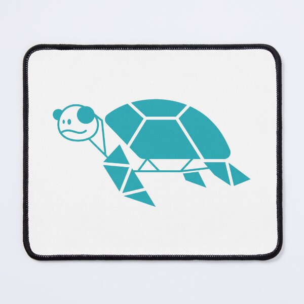 Item preview, Minimalist Geometric Sea Turtle — Clean Shapes in Teal designed and sold by zoughlal.