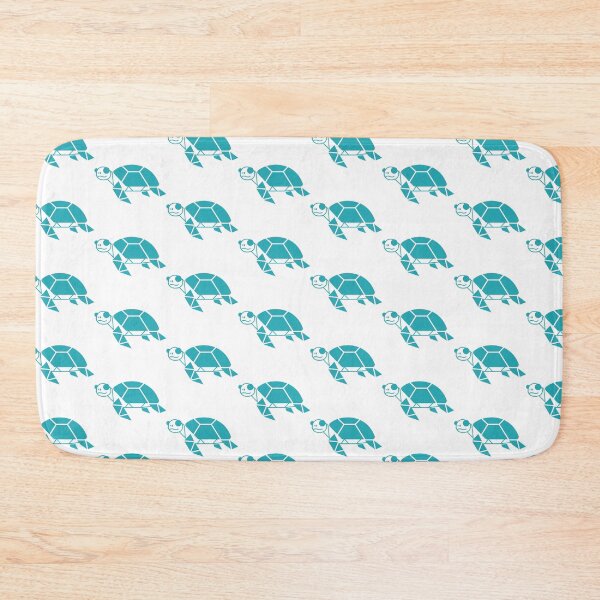 Item preview, Minimalist Geometric Sea Turtle — Clean Shapes in Teal designed and sold by zoughlal.