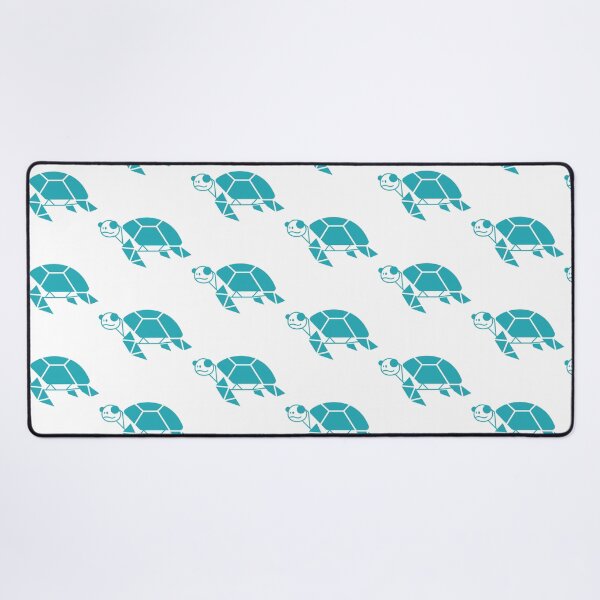 Item preview, Minimalist Geometric Sea Turtle — Clean Shapes in Teal designed and sold by zoughlal.