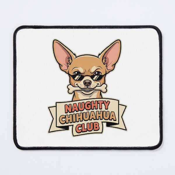 Item preview, Naughty Chihuahua Club designed and sold by NonditStudio.