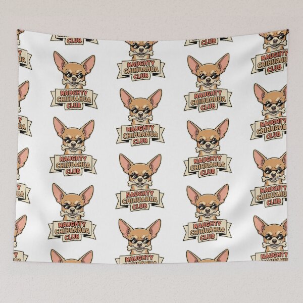 Item preview, Naughty Chihuahua Club designed and sold by NonditStudio.