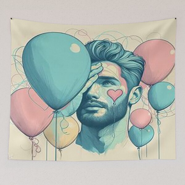 Item preview, Balloon Party with Heart: A Colorful Portrait of a Balloon Artist designed and sold by FotoworldEdel.