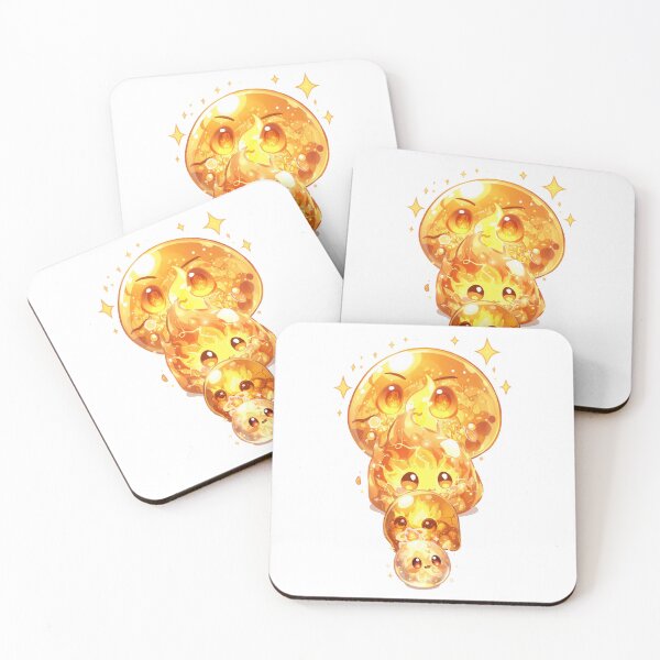 Item preview, Where Fire Breathes Life – Cute Elemental Fire Slime Family designed and sold by Monzora.