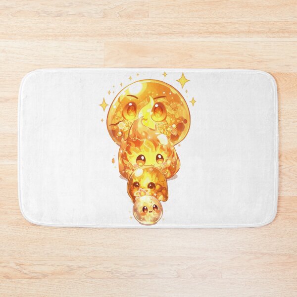 Item preview, Where Fire Breathes Life – Cute Elemental Fire Slime Family designed and sold by Monzora.