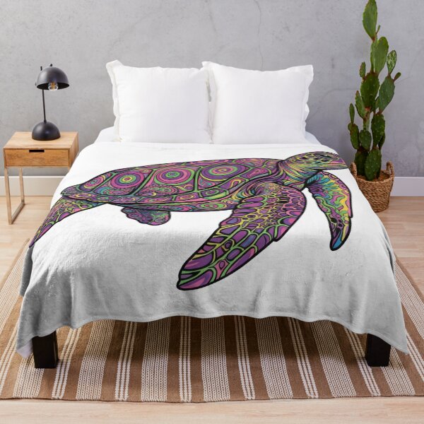 Item preview, Psychedelic Sea Turtle — Trippy Swirls and Kaleidoscope designed and sold by zoughlal.