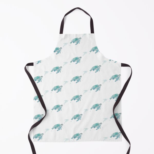 Item preview, Minimalist Watercolor Sea Turtle — Soft Teal Wash designed and sold by zoughlal.