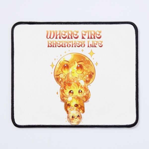 Item preview, Where Fire Breathes Life – Cute Elemental Fire Slime Family designed and sold by Monzora.
