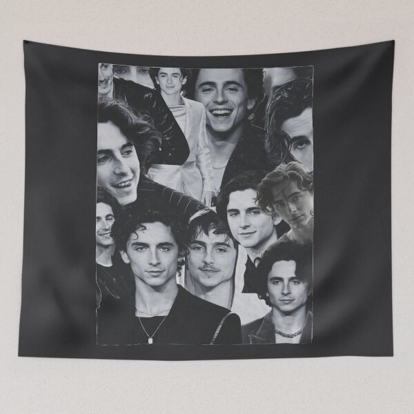 Item preview, Timothée Chalamet Portrait Collage Blanket – Vintage Celebrity Fan Aesthetic designed and sold by thudoando.