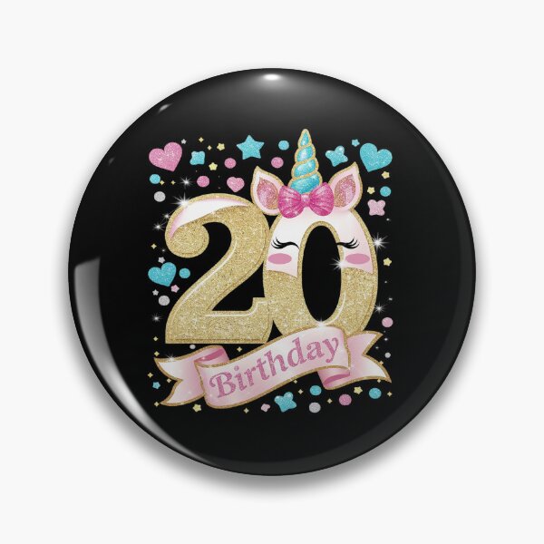 Item preview, 20 Years Old Girl Twentieth 20th Birthday Unicorn designed and sold by angolinnArt.