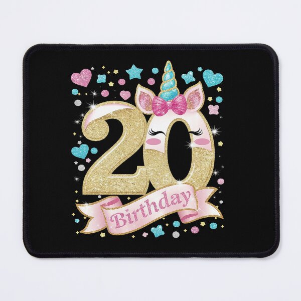 Item preview, 20 Years Old Girl Twentieth 20th Birthday Unicorn designed and sold by angolinnArt.