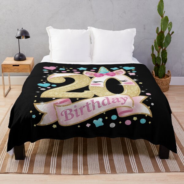 Item preview, 20 Years Old Girl Twentieth 20th Birthday Unicorn designed and sold by angolinnArt.