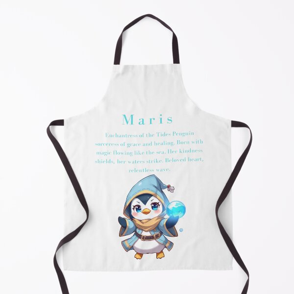 Item preview, Maris – Chibi Penguin Water Mage of Healing & Tides designed and sold by Monzora.