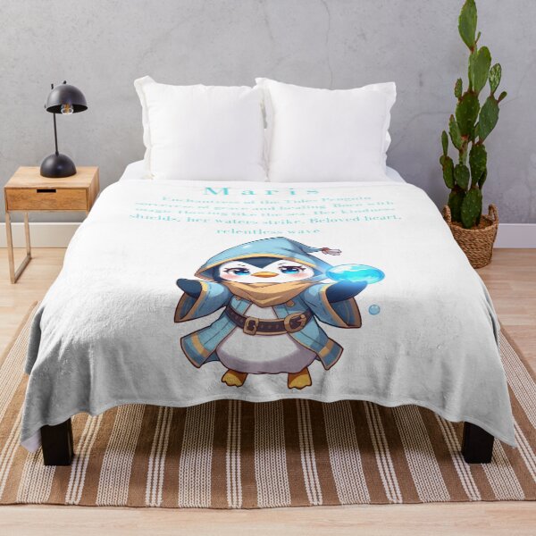 Item preview, Maris – Chibi Penguin Water Mage of Healing & Tides designed and sold by Monzora.