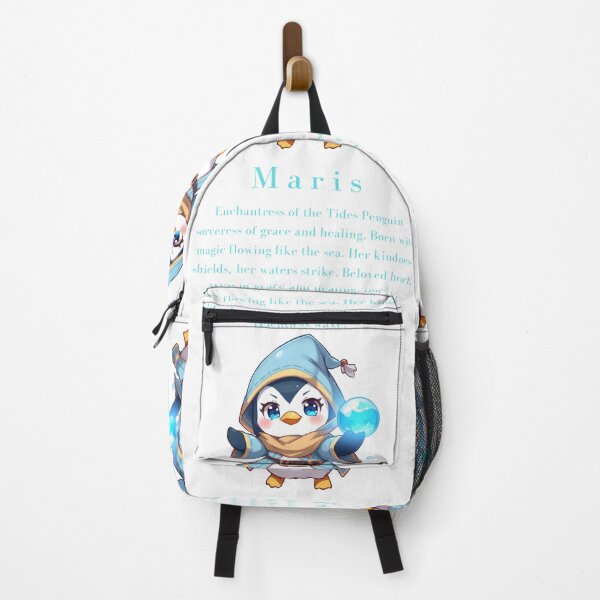 Item preview, Maris – Chibi Penguin Water Mage of Healing & Tides designed and sold by Monzora.