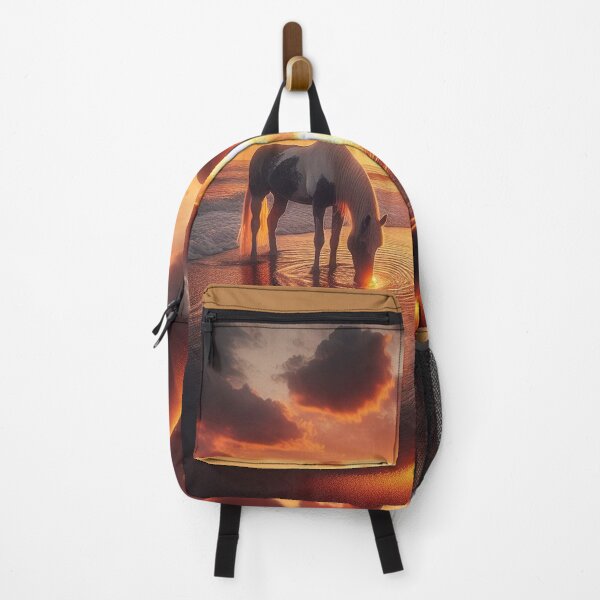 Item preview, The magic of the moment – A horse, the beach and the last light of day designed and sold by FotoworldEdel.