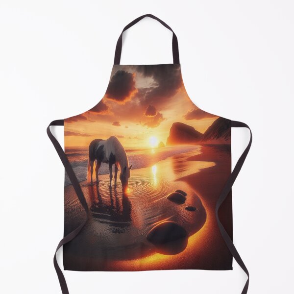 Item preview, The magic of the moment – A horse, the beach and the last light of day designed and sold by FotoworldEdel.
