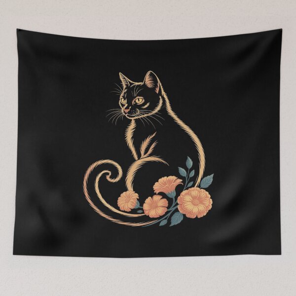 Item preview, Cute Cat Flowers for Kitten Lovers Irises Flowers designed and sold by Tatianamiobi.